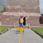  Curtis at Middle of the World Monument, Quito